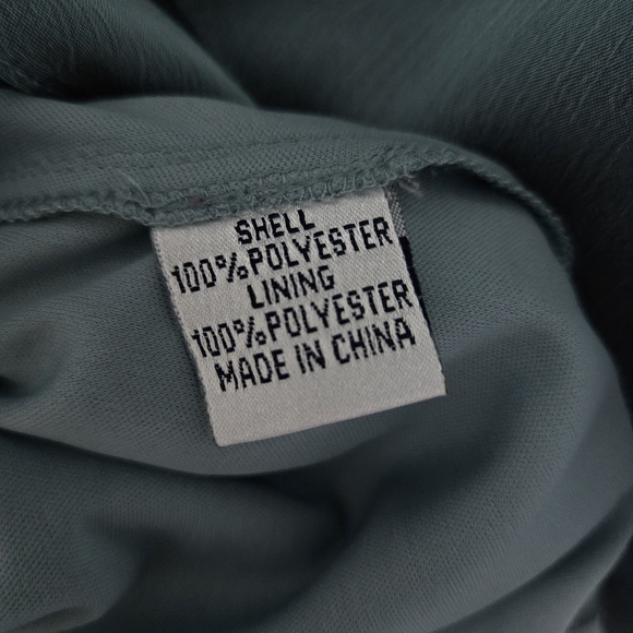 Ruffled Iridescent Blue/green Party Dress NWT - Picture 10 of 12